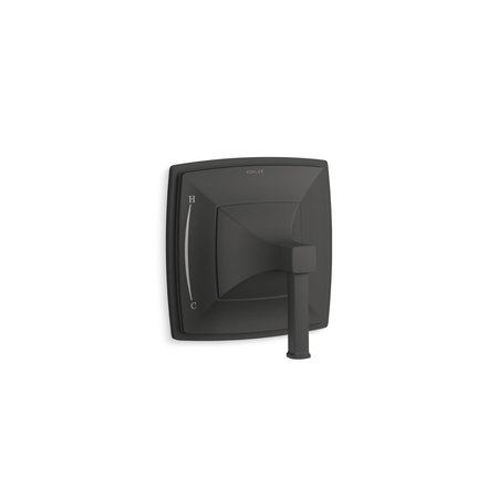 KOHLER Riff Rite-Temp Trim Matte Black TS23952-4-BL